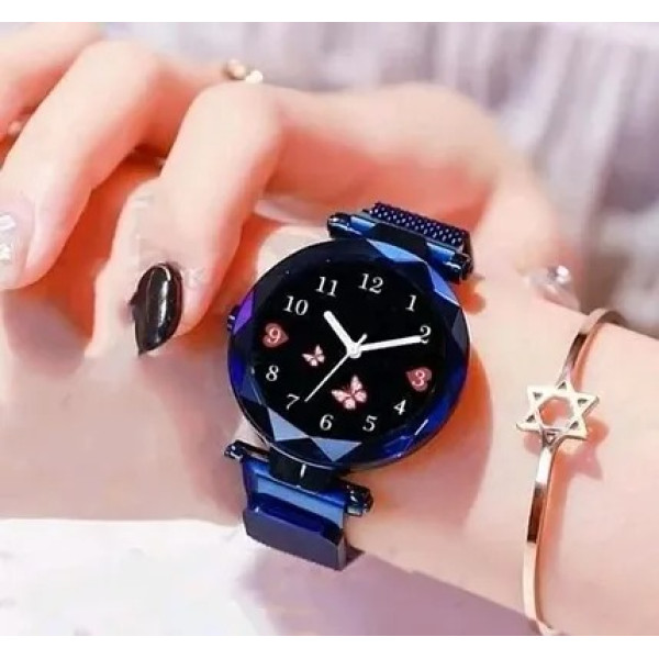 GR-Magnet Strap Sweet Heart Digital watch Combo for Girl's (Pack of 2) [Low Budget Product]