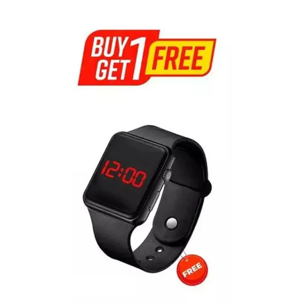 GR-Magnet Strap Sweet Heart Digital watch Combo for Girl's (Pack of 2) [Low Budget Product]