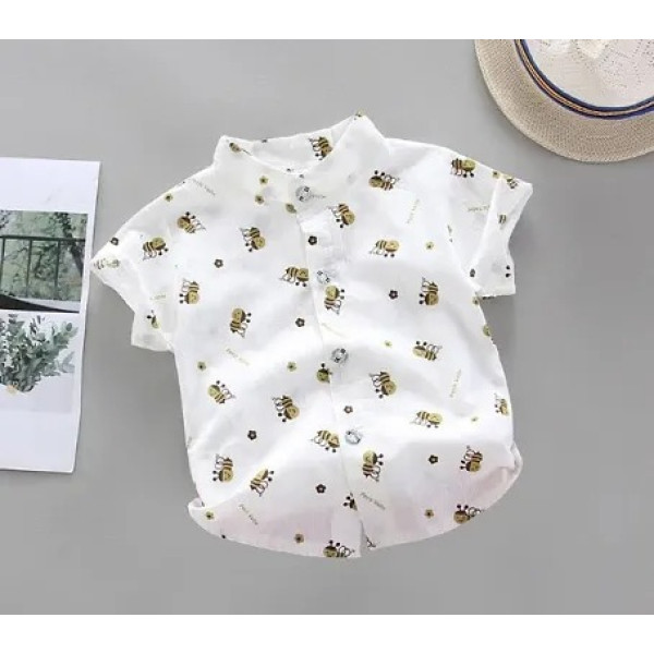 GR-Timeless Elegance for Tiny Tots: Classic Cotton Blend Shirt for Baby Kids [Low Budget Product]