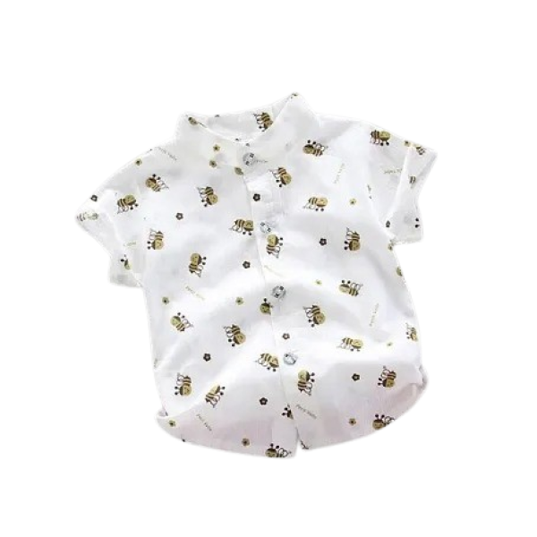 GR-Timeless Elegance for Tiny Tots: Classic Cotton Blend Shirt for Baby Kids [Low Budget Product]