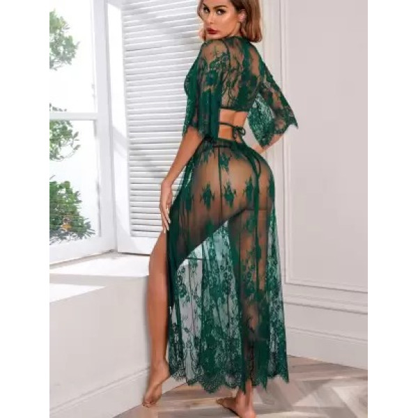 SN-Stylish Sheer Net Top and Skirt Set [Low Budget Product]