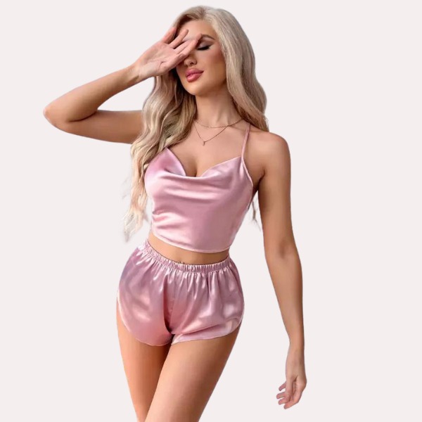 SN-Luxury Silk Camisole & Shorts Set [Premium Product]