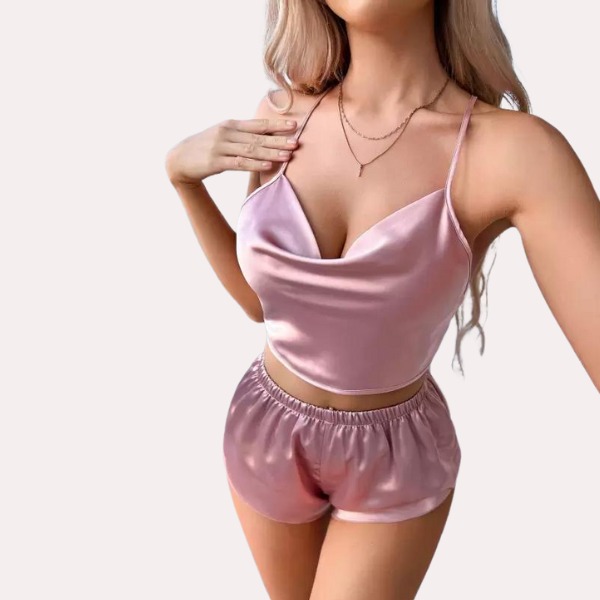 SN-Luxury Silk Camisole & Shorts Set [Premium Product]