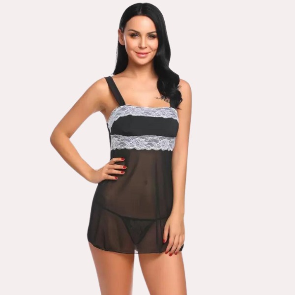 SN-Mesh and Lace Women's Babydoll [Premium Product...