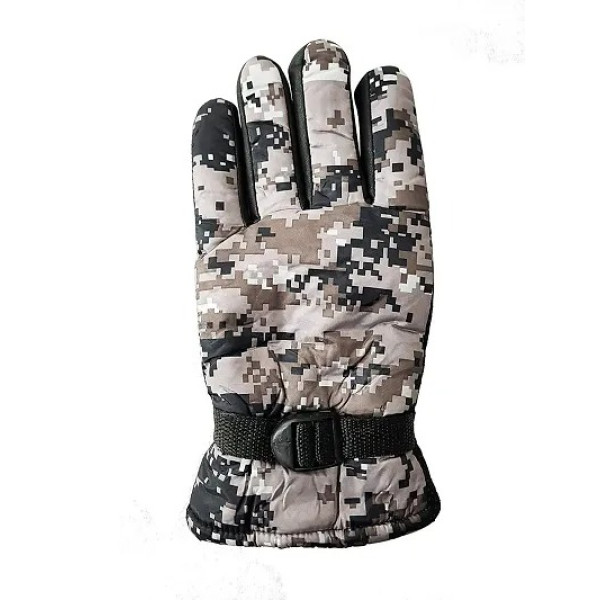 GR-Warm Snow and Wind Proof Winter Gloves for Men Protective Warm Hand Riding [Low Budget Product]