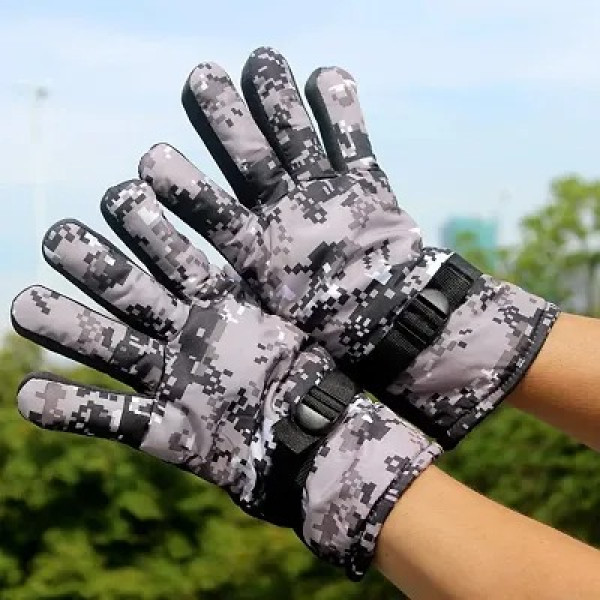 GR-Warm Snow and Wind Proof Winter Gloves for Men Protective Warm Hand Riding [Low Budget Product]