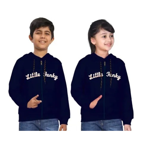 GR-Little Funky Kids Unisex Cotton Hoodies [Low Bu...