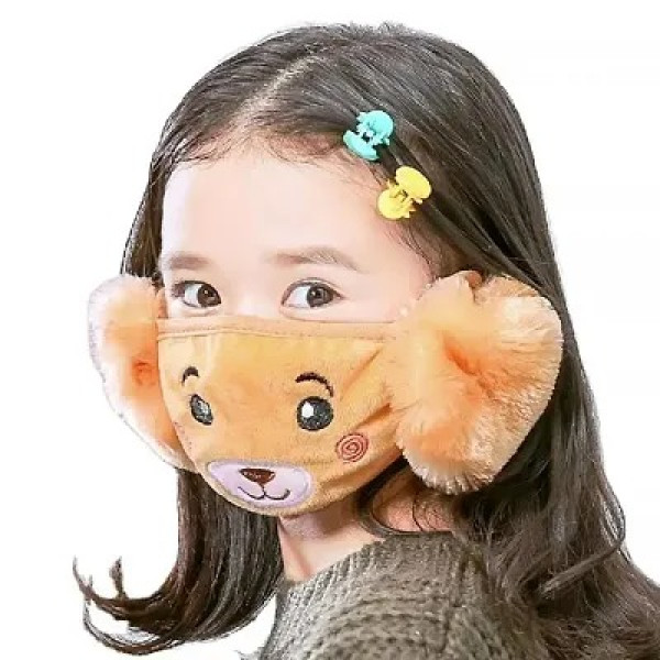 GR-Kids Girls Warm Winter Plush Cartoon Ear Muff F...