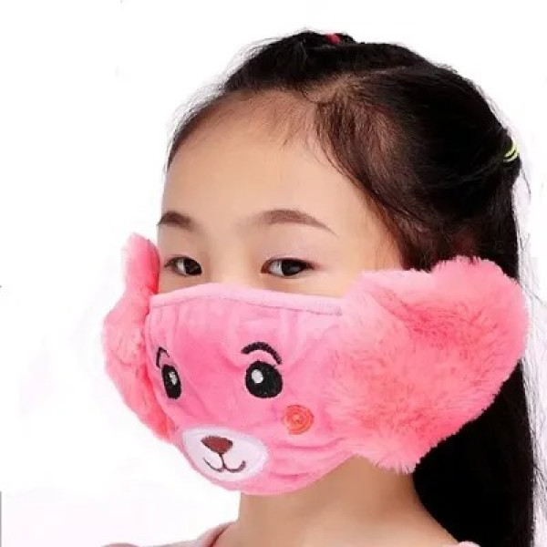 GR-Kids Girls Warm Winter Plush Cartoon Ear Muff F...