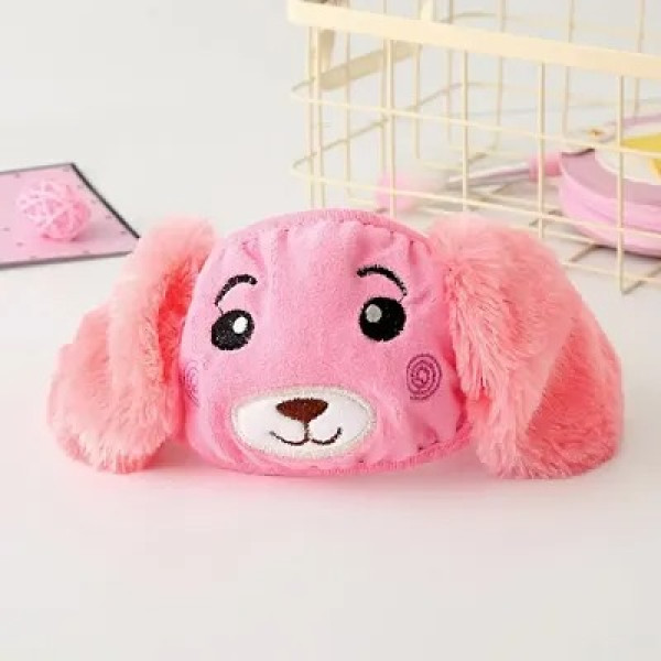 GR-Kids Girls Warm Winter Plush Cartoon Ear Muff Face Mask [Low Budget Product]