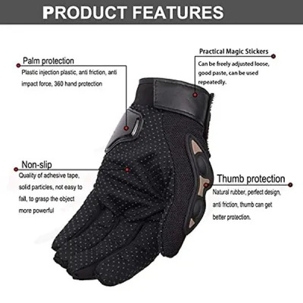 GR-Creation Hand Gloves for Riding Bike Anti Slip Gripeed Gloves for Bike [Premium Product]