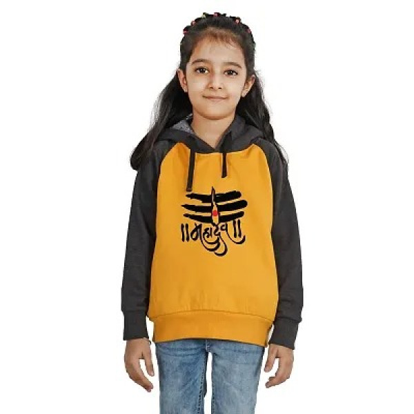 GR-Mahadev Shiv Ji Design Kids Printed Winter Wear Sweatshirts and Hoodies  [Premium Product]