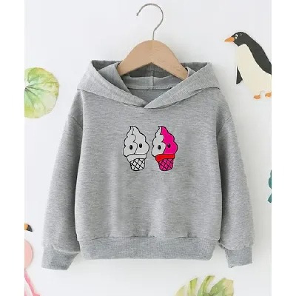 GR-Trendy Kids Grey Cotton Sweatshirt For Boys [Low Budget Product]