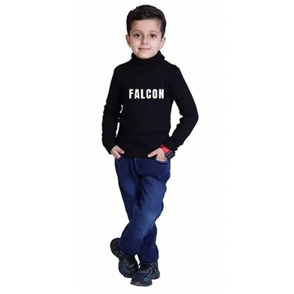 GR-Baby Boys Regular Fit Cotton High Neck T-Shirt ...