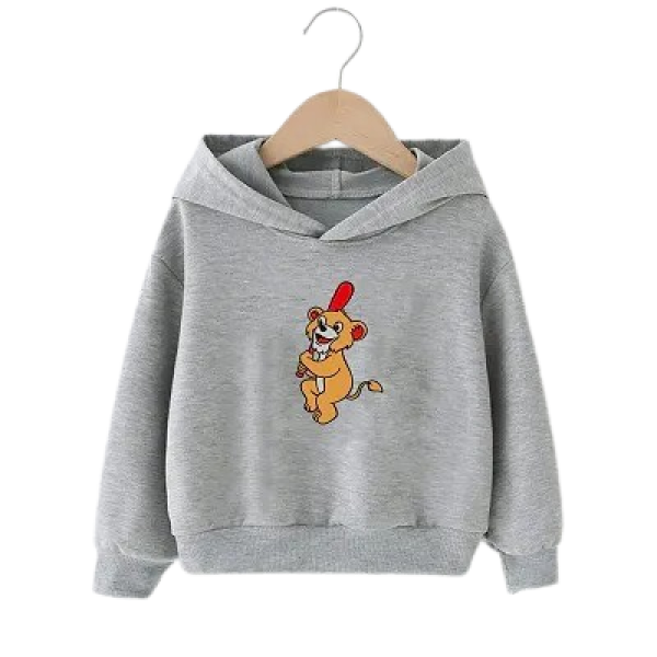 GR-Trendy Kids Grey Cotton Sweatshirt For Boys [Lo...