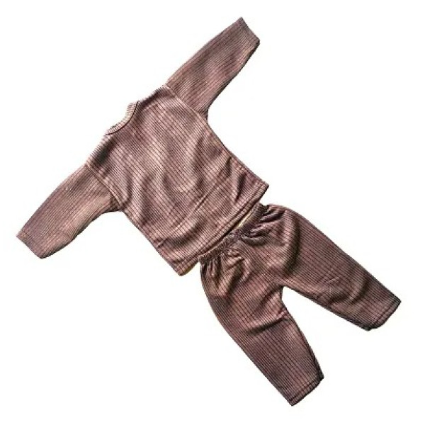 GR-New Born Baby Kids Winter Wear Thermal Top and Bottom Combo Pack Of -3 [Low Budget Product]