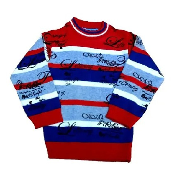 GR-Winter Chic: Boys' Woolen Sweater - Single Pack [Low Budget Product]