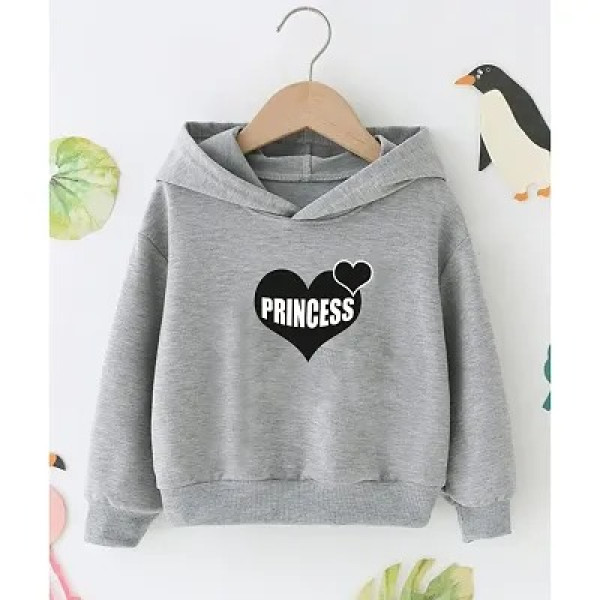 GR-Cool Kids Couture: Trendsetting Grey Cotton Sweatshirt [Low Budget Product]