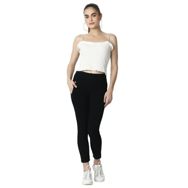 GR-Skinny Fit Stretchable High Waist Ankle Length Jeggings for Women [Low Budget Product]
