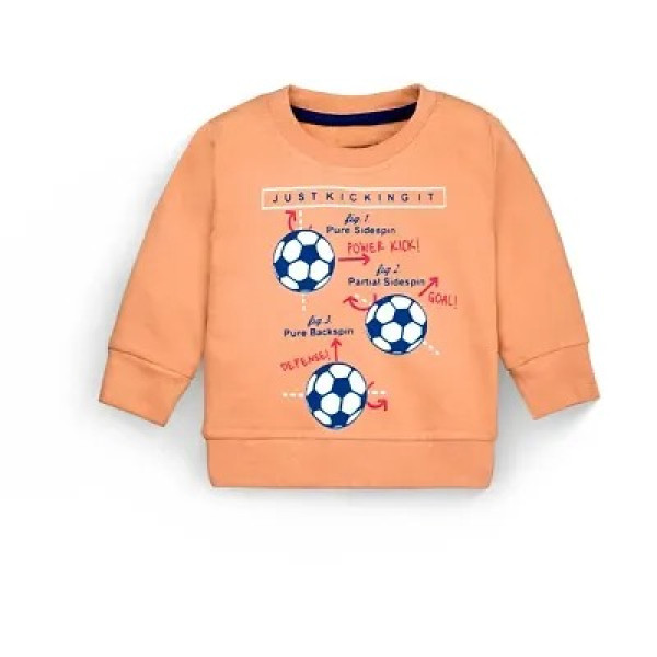 GR-Full Sleeves Bio Wash Football Printed Sweatshirt and Jogger Set [Low Budget Product]
