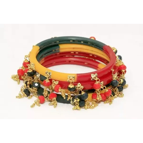 GR-Chic Quartet: Fancy Bangles For Women Pack of 4 [Low Budget Product]