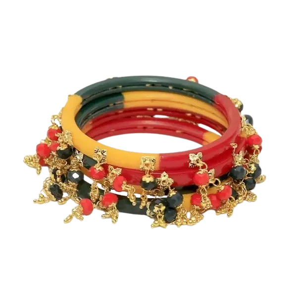 GR-Chic Quartet: Fancy Bangles For Women Pack of 4...