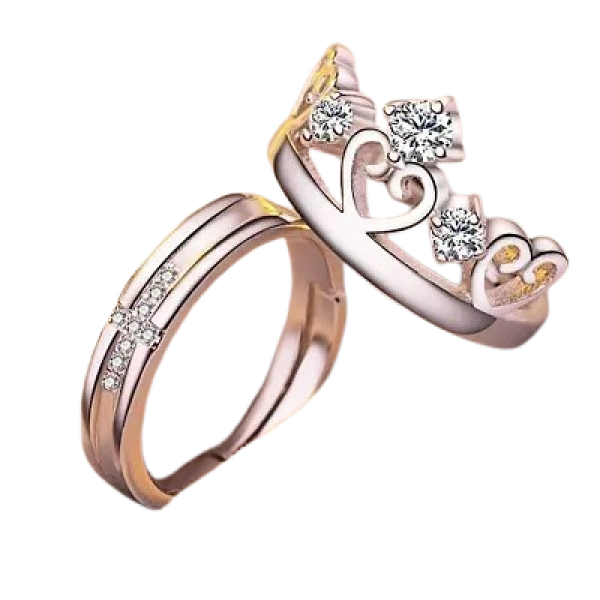 GR-Linked Hearts: Adjustable Rings for Couples [Lo...