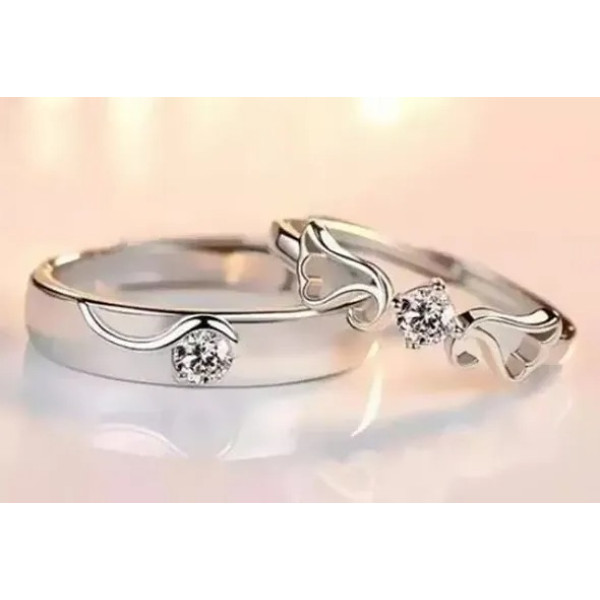 GR-Reliable Silver Alloy Diamond Rings For Women [Low Budget Product]