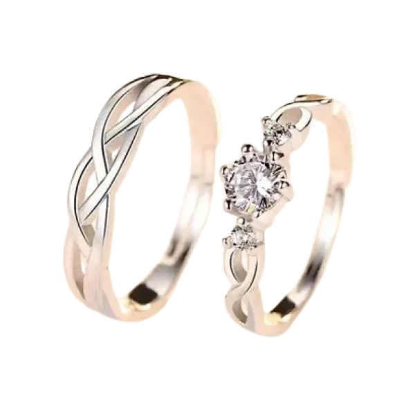 GR-Silver Alloy Artificial Stone Rings For Women [...