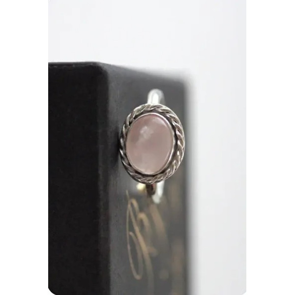 GR-Radiant Rose: Rose Quartz Gemstone Adjustable Ring [Premium Product]