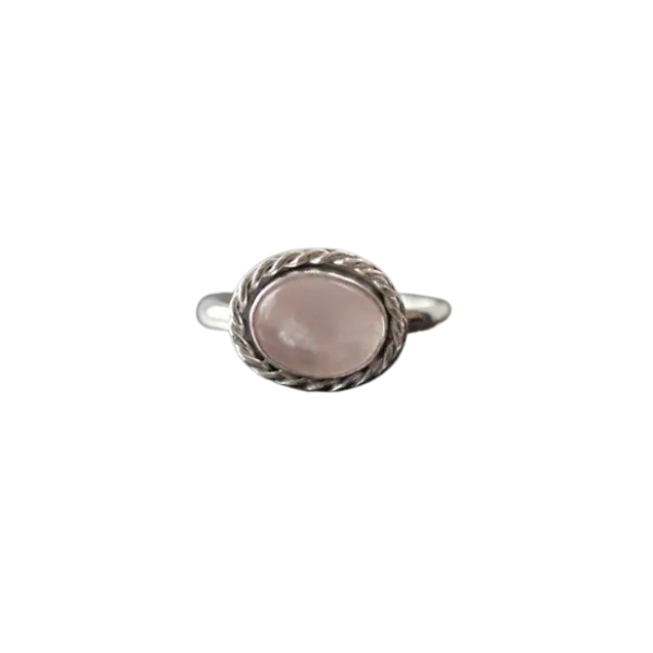 GR-Radiant Rose: Rose Quartz Gemstone Adjustable R...