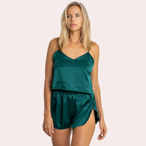 SN-Sexy Silk Honeymoon Cami and Shorts Set for Her...