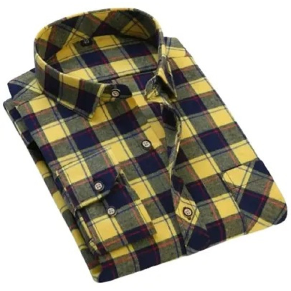 GR-Multicoloured Cotton Blend Checked Casual Shirt...