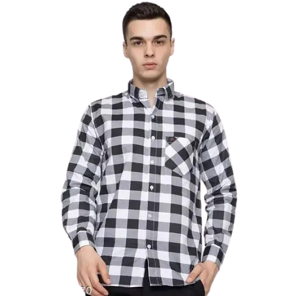 GR-Multicoloured Cotton Checked Casual Shirts For ...