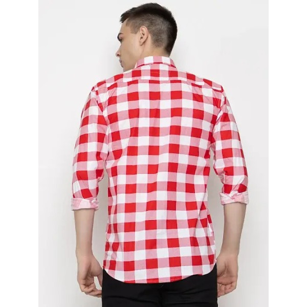 GR-Multicoloured Cotton Checked Casual Shirts For Men [Low Budget Product]