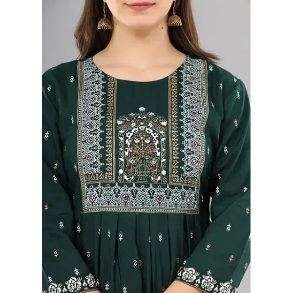 GR-Effortlessly Stylish Rayon Kurtas For Women [Low Budget Product]