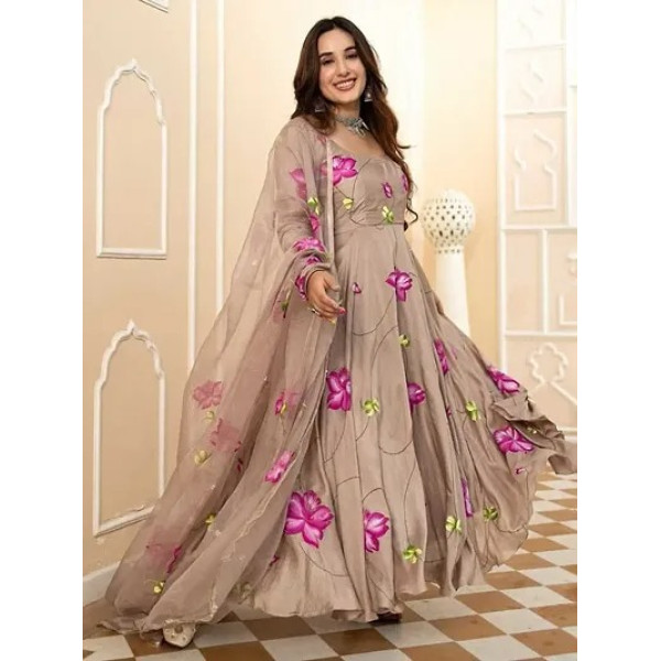 GR-Luxurious Fancy Georgette Kurta Dupatta Set for Women [Premium Product]