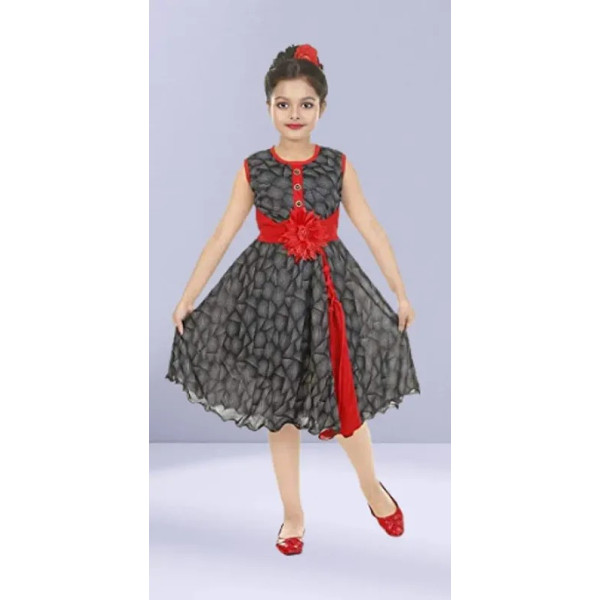 GR-Elegant Black Linen Dress [Low Budget Product]