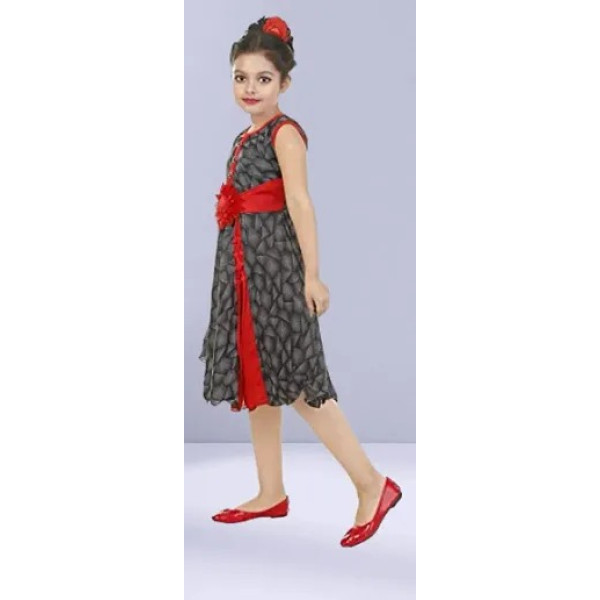 GR-Elegant Black Linen Dress [Low Budget Product]