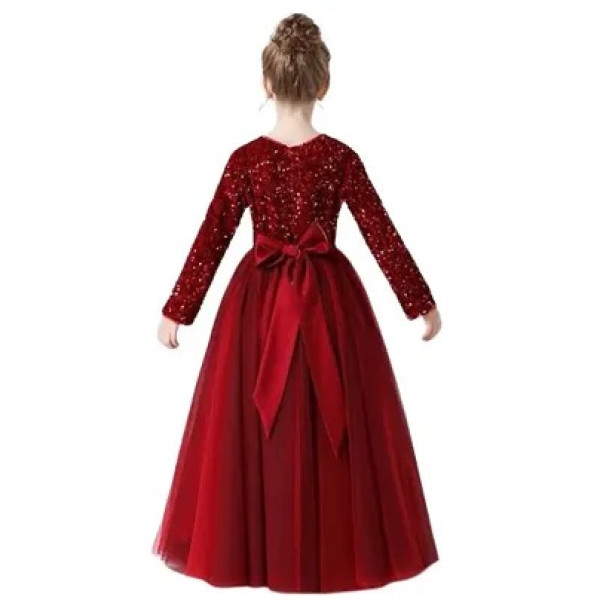 GR-Sparkling Sequin Dress for Girls [Low Budget Product]