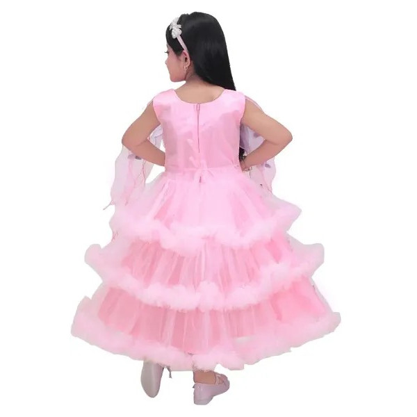 GR-Elegant Net Gown for Girls [Low Budget Product]