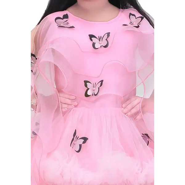 GR-Elegant Net Gown for Girls [Low Budget Product]