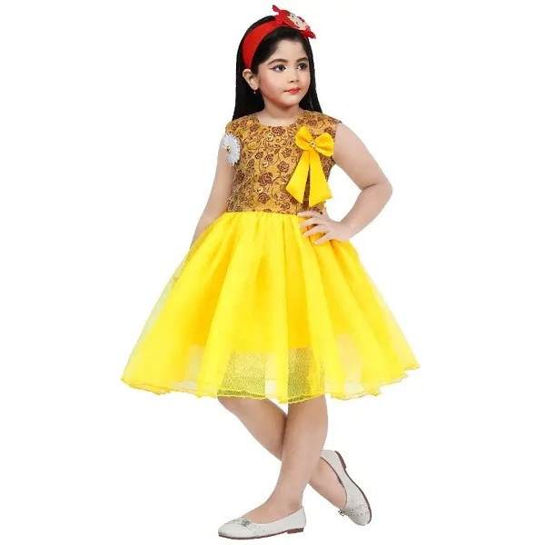 GR-Stylish and Comfortable Frock for Girls [Low Bu...