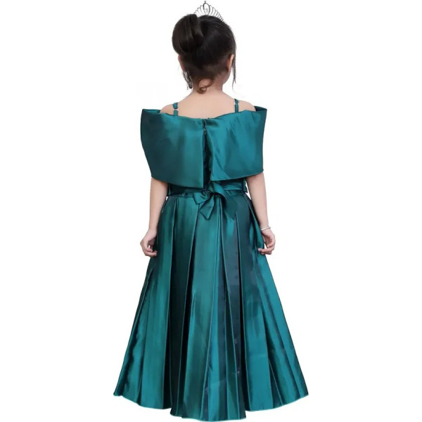 GR-Elegant Green Silk Dress [Low Budget Product]