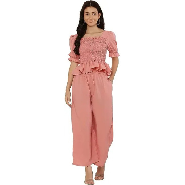 GR-Elegant Women's Crop Top and Bottom Set [Low Budget Product]