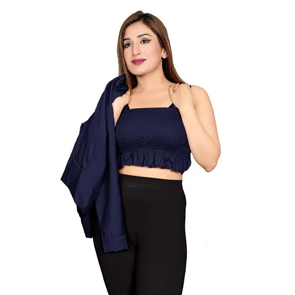 GR-Fashion Forward Combo: Versatile Jacket Paired with Trendy Crop Top Ensemble [Low Budget Product]