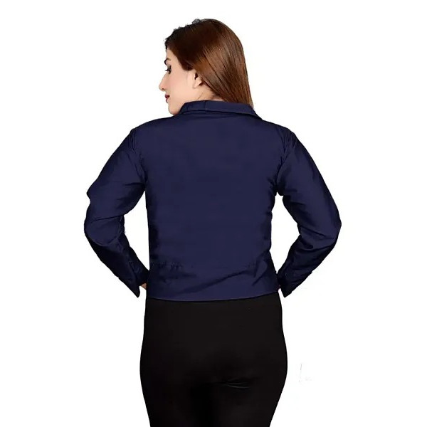 GR-Fashion Forward Combo: Versatile Jacket Paired with Trendy Crop Top Ensemble [Low Budget Product]