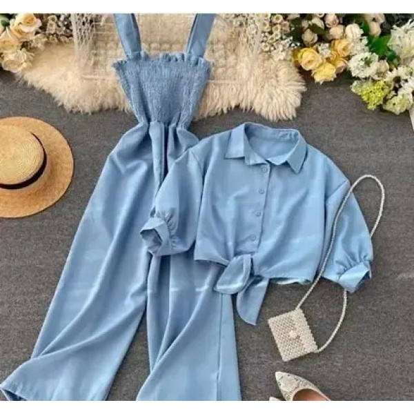 GR-Stylish Designer Women Top and Bottom Sets [Low...