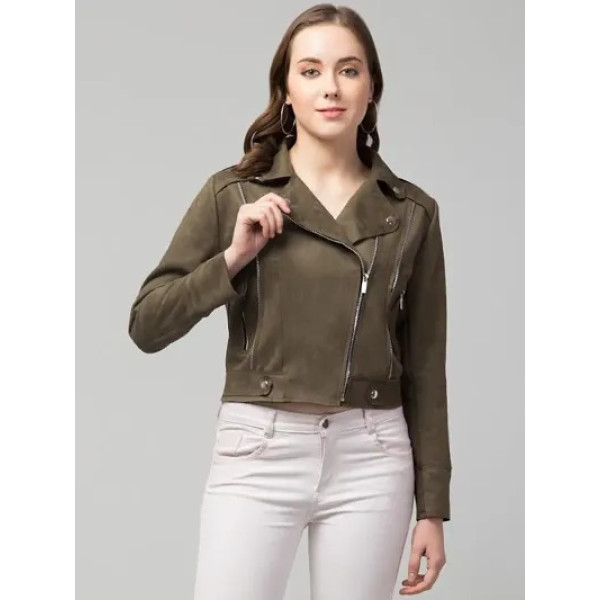 GR-Classic Zipper Suede Biker Jacket [Premium Product]