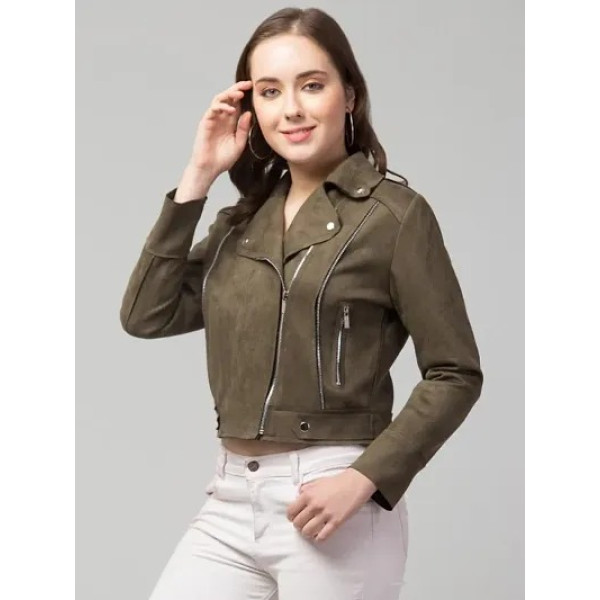 GR-Classic Zipper Suede Biker Jacket [Premium Product]